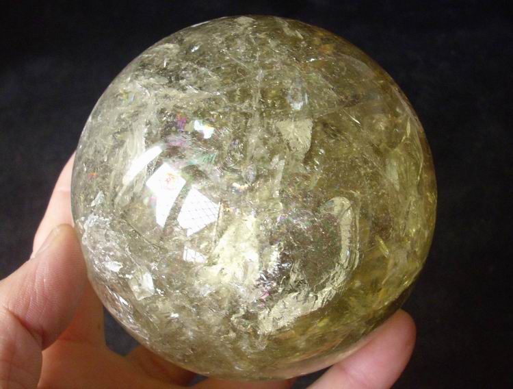 Citrine Sphere abundance Manifestation, personal will, mental clarity, creativity 4442